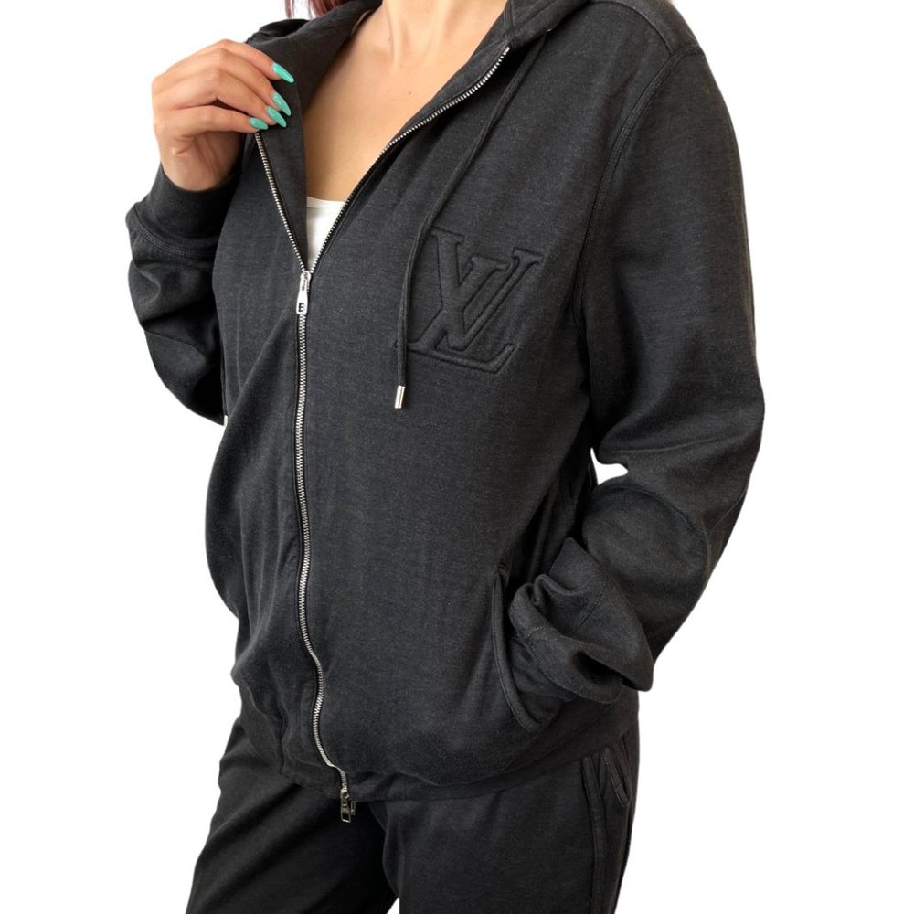 Louis Vuitton Black Hoodie Jacket
